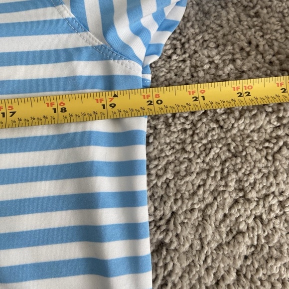 Nike Golf Dri fit Men's Size Small Blue striped Polo T-Shirt - Picture 8 of 9